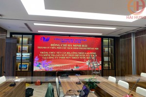 Lắp đặt hệ thống âm thanh phòng họp, màn hình LED công ty Thoát nước Hà Nội